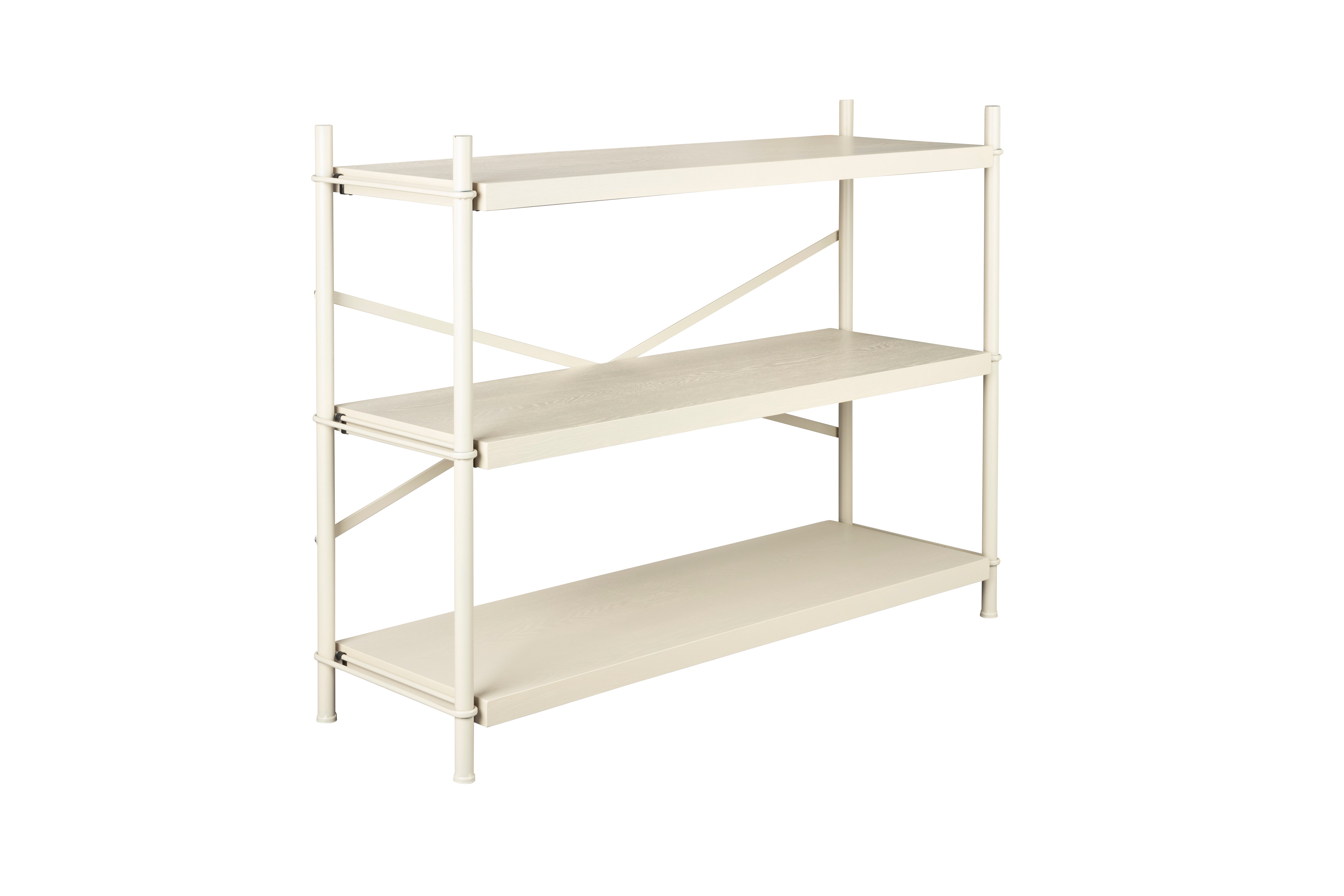 Dutchbone Iron Beige Low Shelf Display Unit